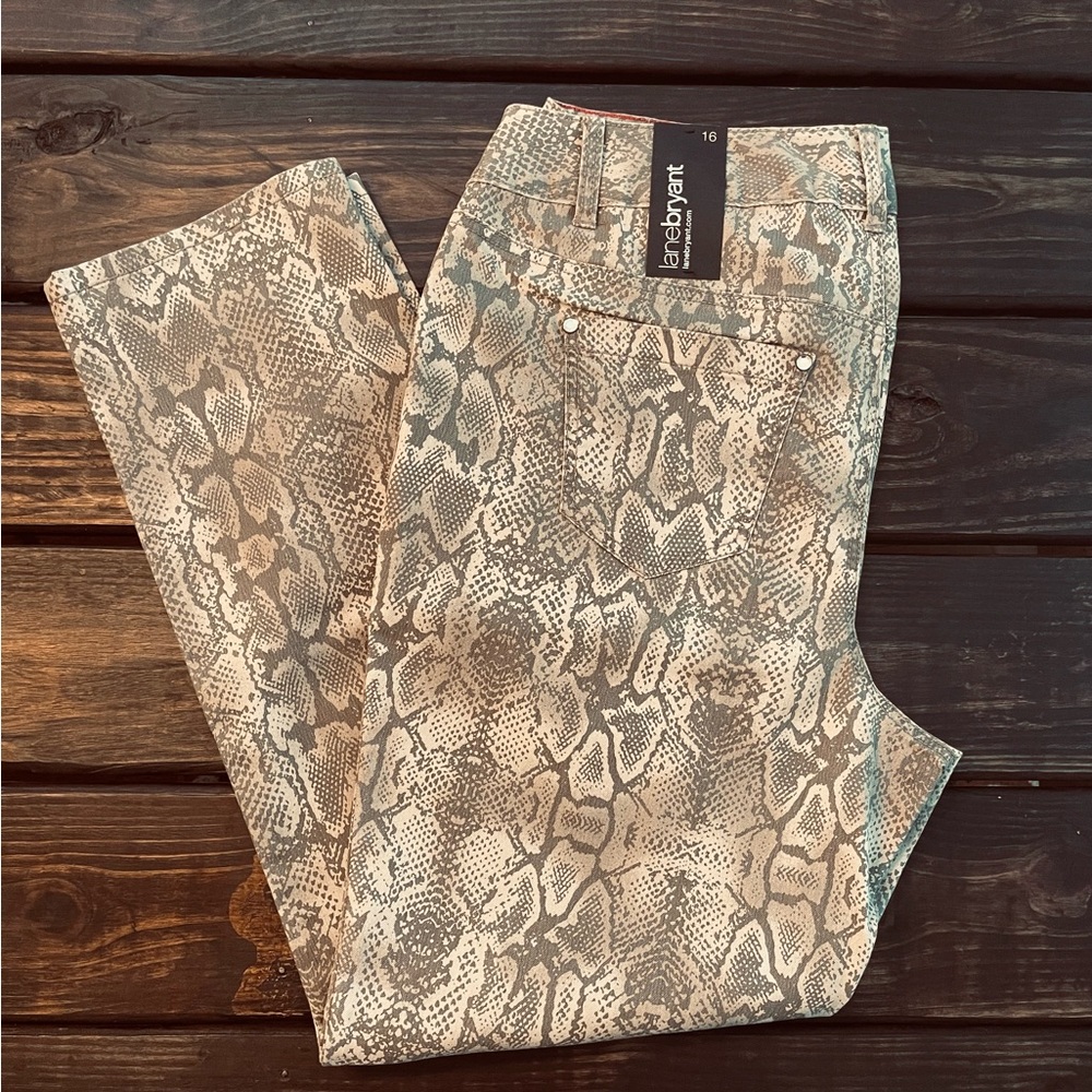 Lane Bryant Snake Print pant